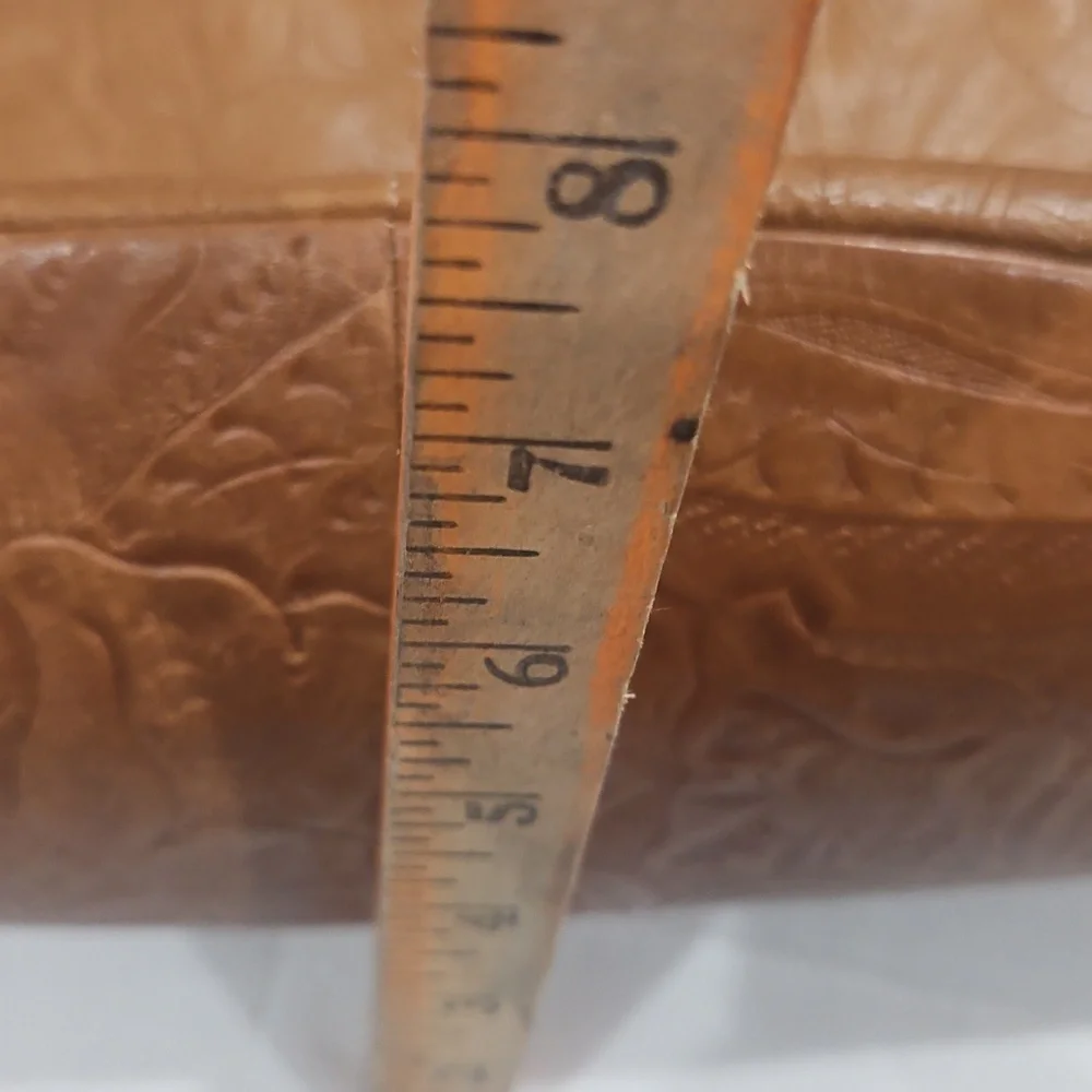 American leather company, western floral, satchel purse, shoulder length - Picture 10 of 10